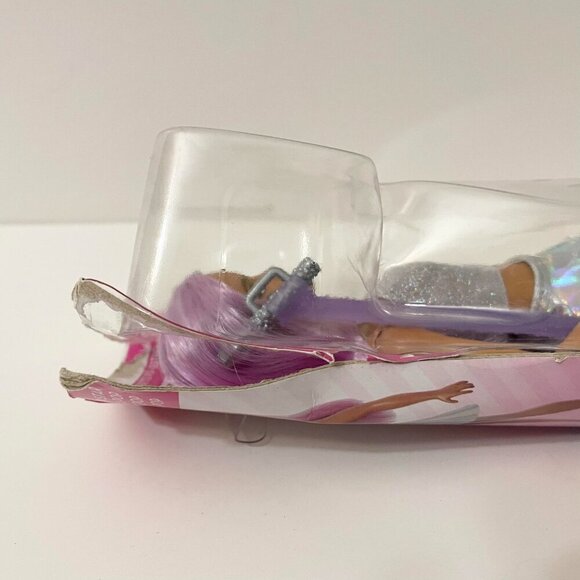 Barbie Careers Pop Star You Can Be Anything Doll Purple Hair Damaged Box - Picture 2 of 13